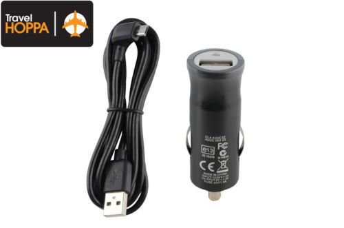 In car charger &amp; micro usb sync cable for tomtom via 280 (1eq5.069.02)