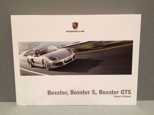 2015 porsche boxster / s / gts owners manual 981 15 new