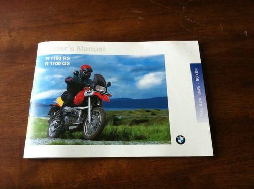 Bmw r1100 gs or rs rider's manual