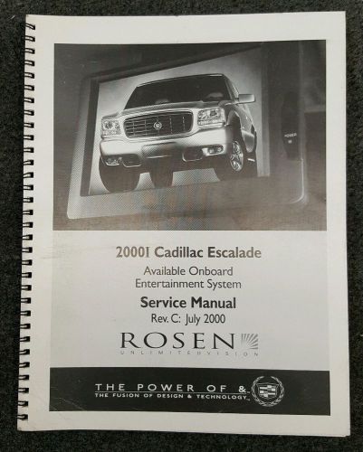 2000 cadillac escalade onboard entertainment system service manual