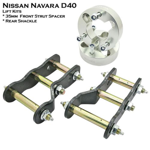 Raise front 3&#034; spacer rear 2&#034; shackle leveling kits for nissan navara d40 05-15
