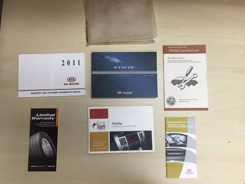 Kia forte  2011 owners manual books with plastic case