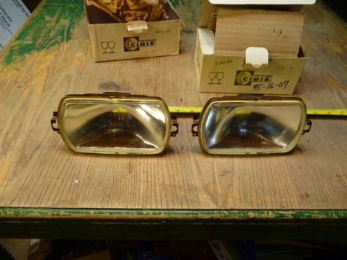 2 vintage cibie driving lights road lamps clear series 95 iode in box e2 h2 f61