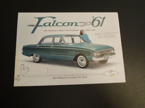 Ford falcon 1961 original car sales brochure