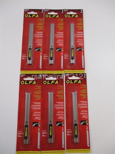 Lot of 6 olfa svr-2 silver stainless steel window tint graphics knife tool svr2