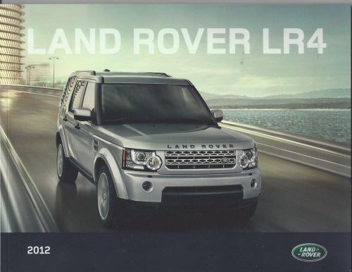 2012  land rover - lr4  -   61 page brochure