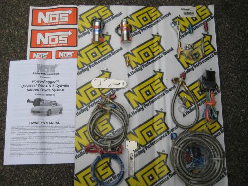 Nos/nitrous/zex/edelbrock/holley/universal powerfogger efi wet kit 35-100+hp-new
