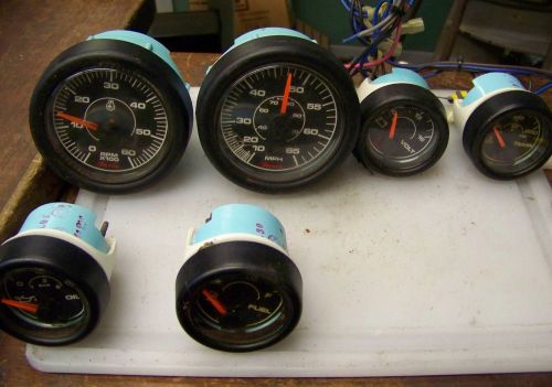 Gauge set tachometer-speedometer-oil-temp-fuel-volt