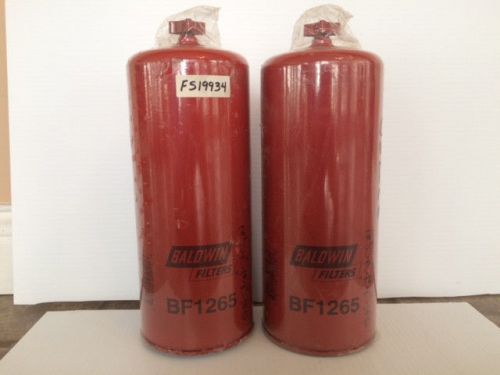 (lot of 2) bf1265 baldwin fuel filter fs19934 1335673 re502203 3780 b32006 33780