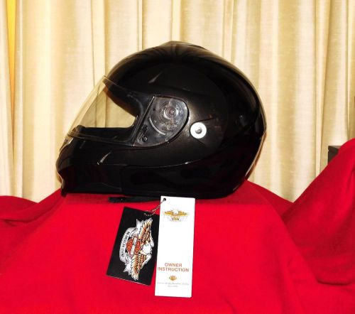 Harley-davidson stealth flame modular helmet sz s with original box