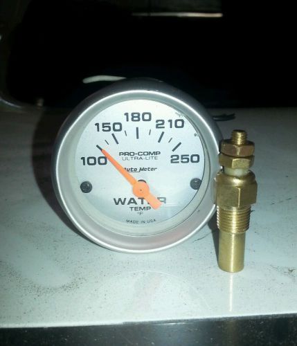 Autometer water temperature gauge