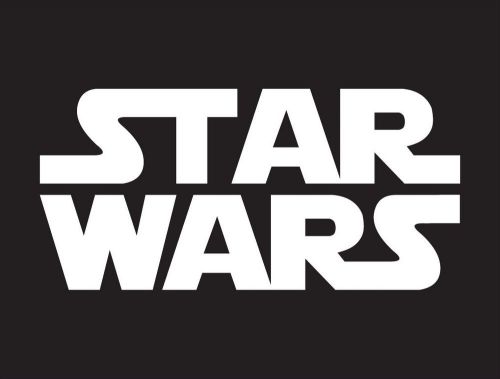 Star wars logo white decal sticker