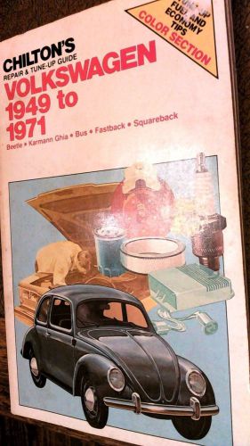Volkswagen - 1949 to 1971 chilton&#039;s repair &amp; tune up guide &amp; all about the vw