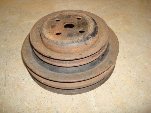 1966 mustang three 3 sheave groove pulley thermactor 65