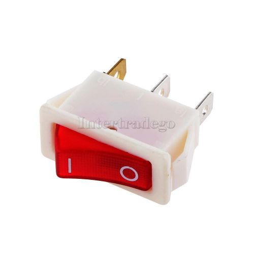 On-off 3 pin switch button 16a/250v 20a/125v ac for car motorbike boat diy