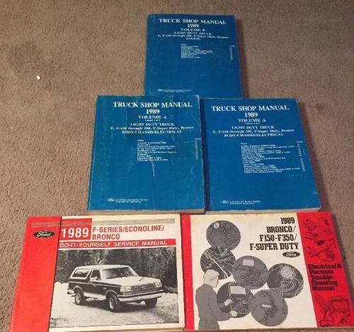 5- 1989 ford truck manuals / electrical &amp; vacuum troubleshooting / service