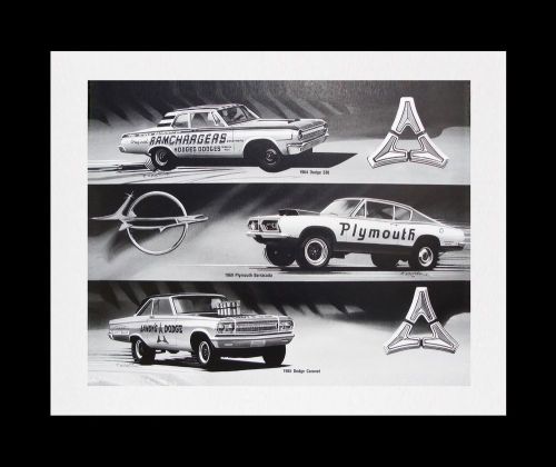 Woodward garage: 426 hemi plymouth barracuda 1969 1968 1967 - posters art prints