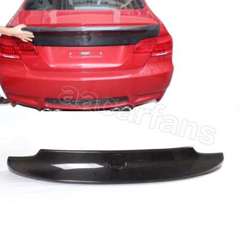 Carbon fiber rear trunk spoile wing lip fit for bmw e92 m3 330i 335i 328i coupe