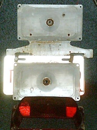 Dz 77-163 camper trailer tailight assembly &amp; license plate lens 1971 gulfstream