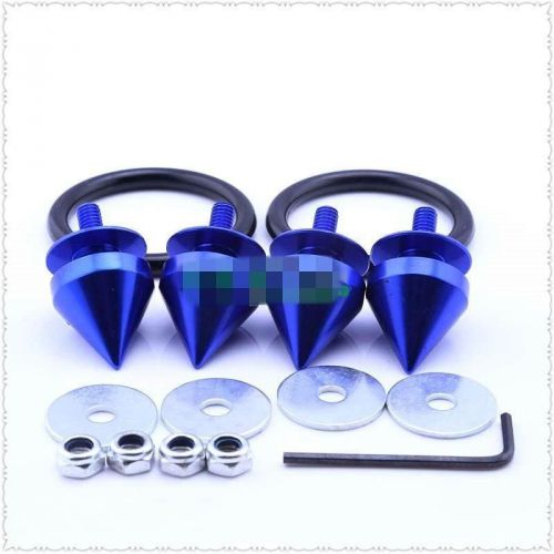 Quick release fasteners for car bumpers trunk fender hatch lids kit blue r003