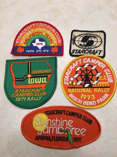 Lot of vintage starcraft camper club patches