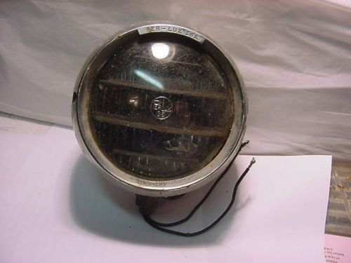 Antique per lux 36a fog light cobalt  glass lens ribbed &amp; louvered inside-works