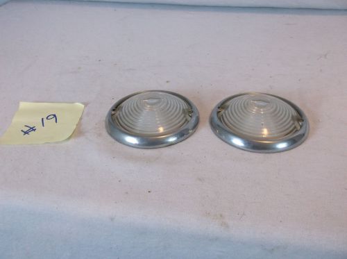 1930-40s vintage truck clea dome glass clearance cab lights  kd  a539 ratrod #19