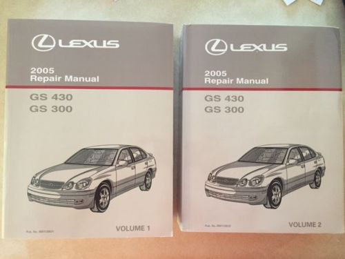 2005 lexus gs300 gs430 repair shop manual set new original gs 300 400 oem books