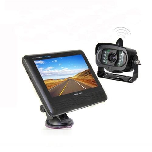 2.4g wireless back up reverse car rear view camera system 7&#034; lcd monitor kit
