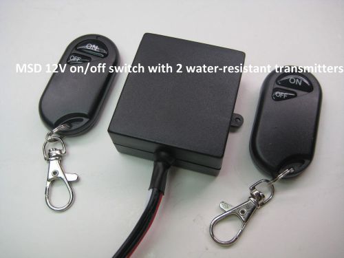 Universal 12v led lighting switch with 2 water-resistant remote transmitter rs10