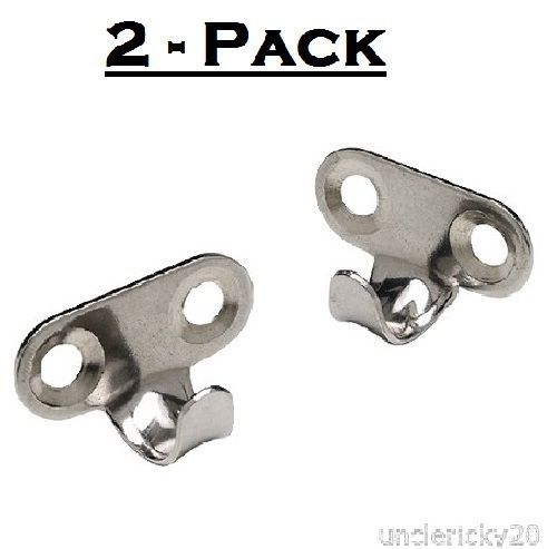 Seachoice pair (2) stainless steel utility hooks light duty lashing wall hanging
