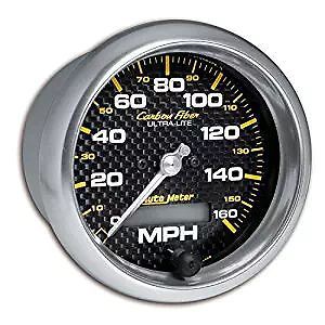 Auto meter 4789 carbon fiber in-dash speedometer 3-3/8&#034; electrical gauge
