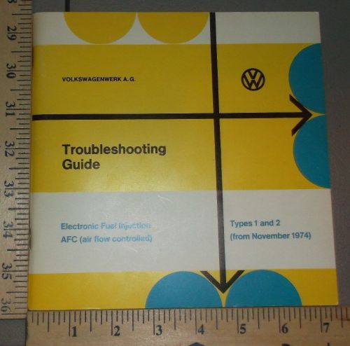 1975 volkswagen troubleshooting guide manual type 1 and 2 afc