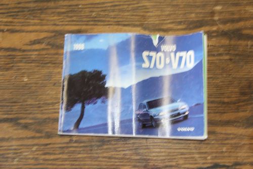 Volvo s70 v70 owners handbook/manual 1998