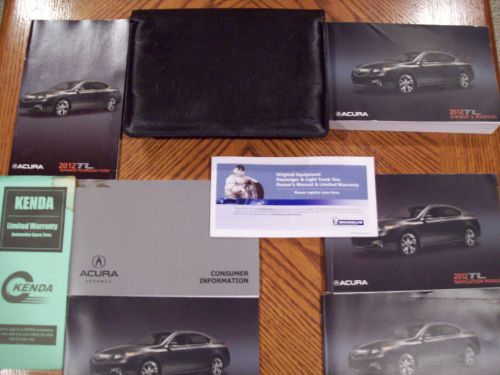 2012 acura tl factory owner&#039;s manual set w/ nav &amp; case *oem*free us shipping