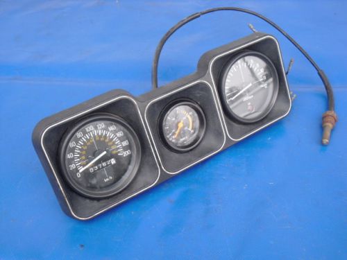 Nice 1978-1980 yamaha srx gauge panel with gauges (speedo-tach-temp gauge)