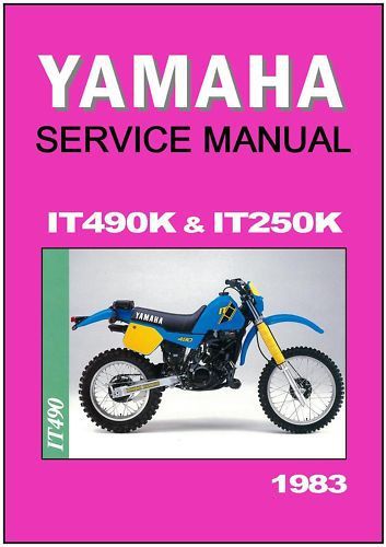 Yamaha workshop manual it490 it490k and it250 it250k 1983 vmx service and repair