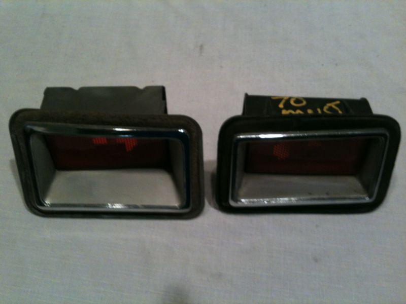  1970 ford mustang/torino/galaxie mercury cougar side marker lights~