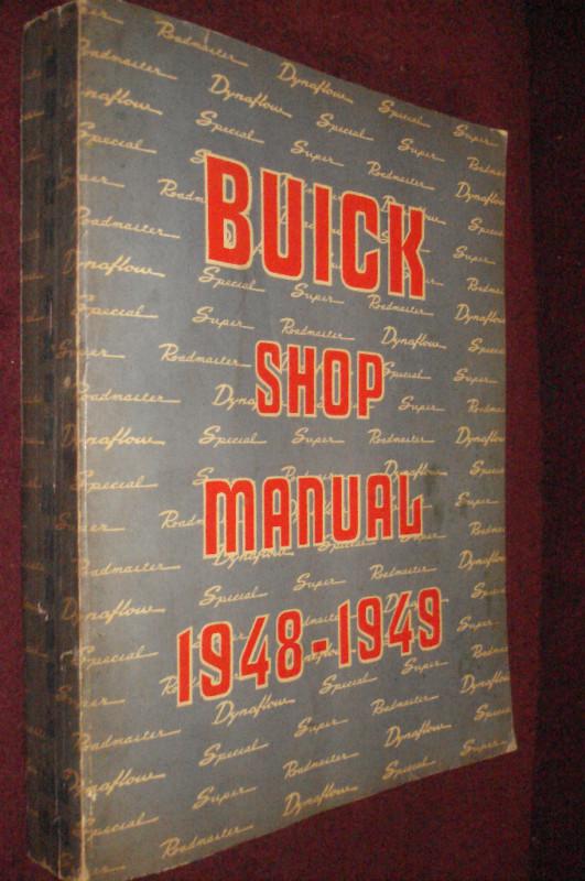 1948-1949 buick shop manual / shop book / nice original