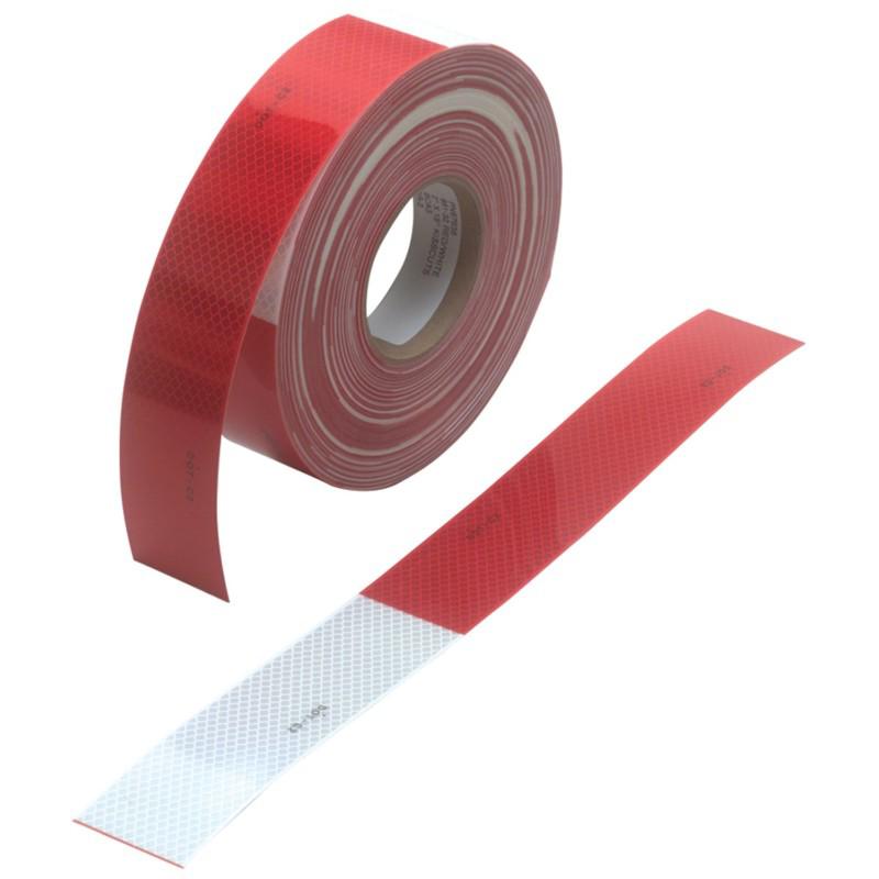 3m 983-326es 11" red 7" white 2"x 18" kiss cut conspicuity retro reflective tape