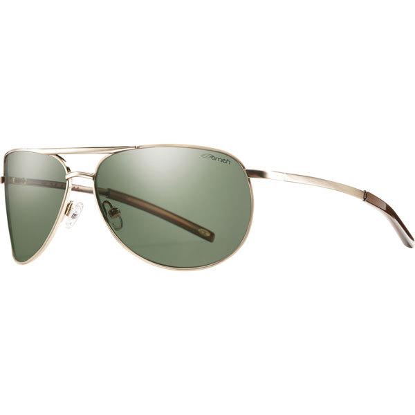 Gold/polar grey green smith optics serpico slim polarized sunglasses