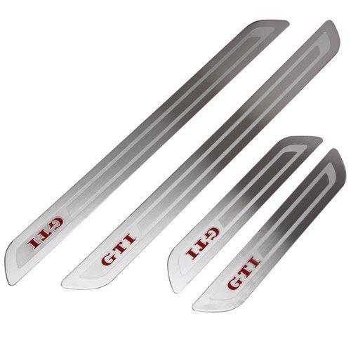  ultra thin stainless steel car door sill plate fit vw golf 6 mk6 gti 2009-2011