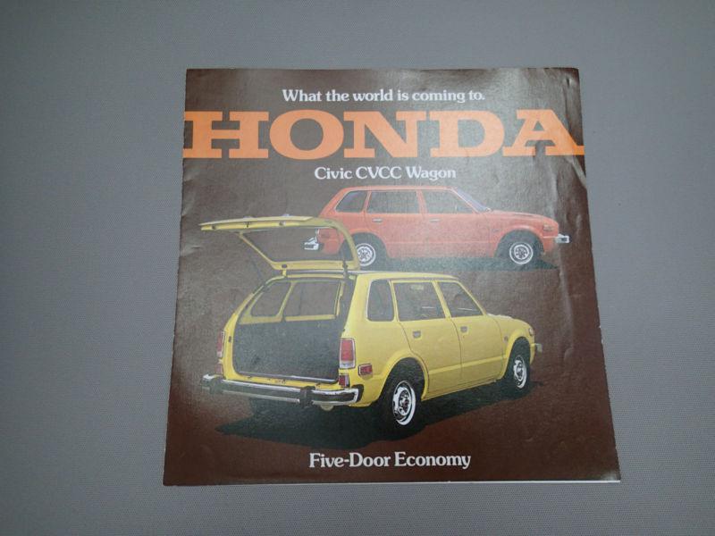 1975 honda civic car dealer sales brochure