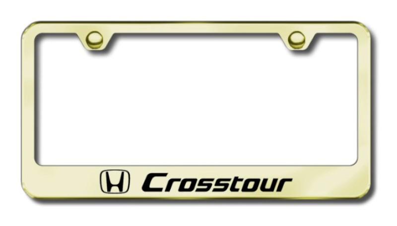 Honda crt laser etched license plate frame-gold made in usa genuine