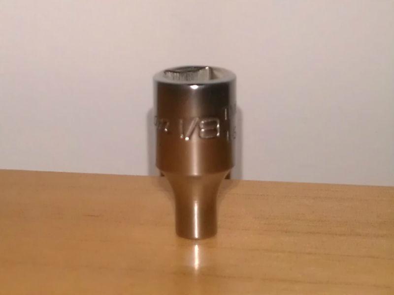 New snap-on 1/4" drive 1/8" 6 point shallow socket tm04     pic+661