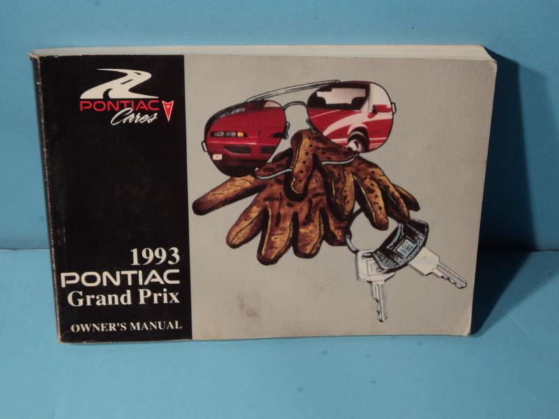  1993 pontiac grand prix owners manual oem