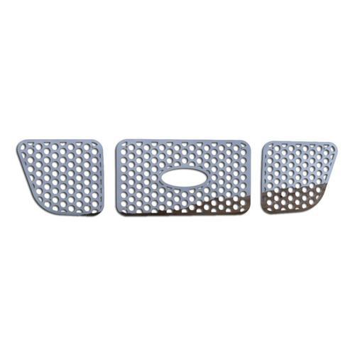 Ford ranger 98-00 circle punch polished stainless grille insert aftermarket trim