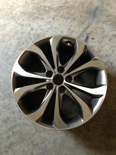 2013 hyundai sonata aluminum alloy wheel 7.5 x 18  silver oem 52910-3q370