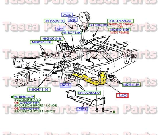 New oem auto  transmission rear mounting support f250 f350 f450 f550 super duty