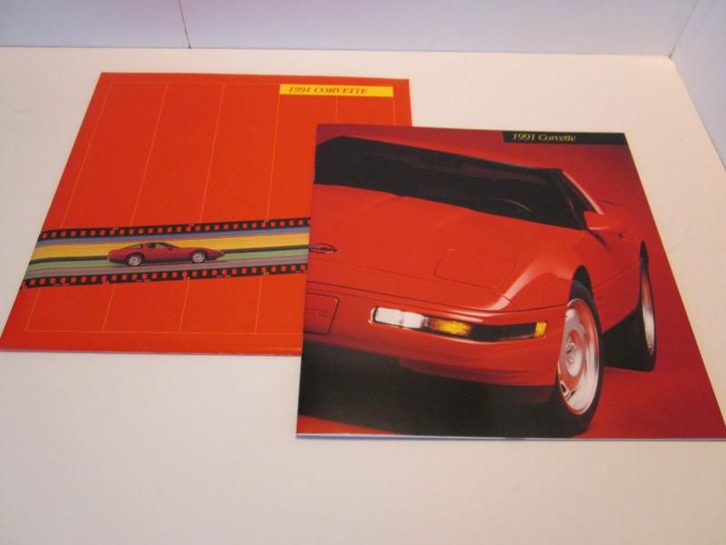 1991 corvette original deluxe dealer brochure mint condition unopened envelope